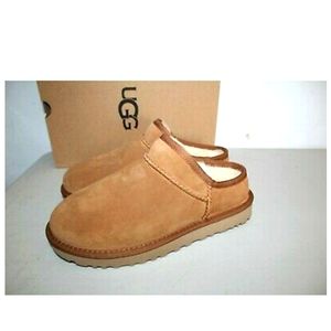 Chestnut UGG Suede Classic Slipper Clog Size 9 NIB